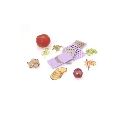 4 in 1 Slicer and Grater with Stainless Steel blades(Thin Grater/Thick Grater/Thin Slicer/Boiled Crusher) 1Piece