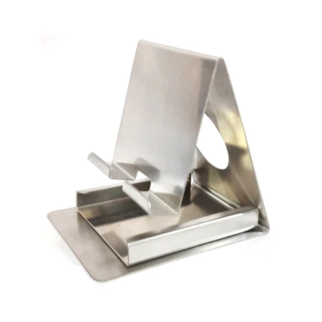 2 in 1 Stainless Steel Card Holder & Mobile Holder Stand for All Kind of Mobiles & Tablets - AO6R6S1