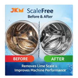 JKM Scaleout Cleans lime scale Washing Machine & Dishwasher Powder | Removes Limescale | Improves Performance & Saves Power | Suitable for Front & Top Load Machines