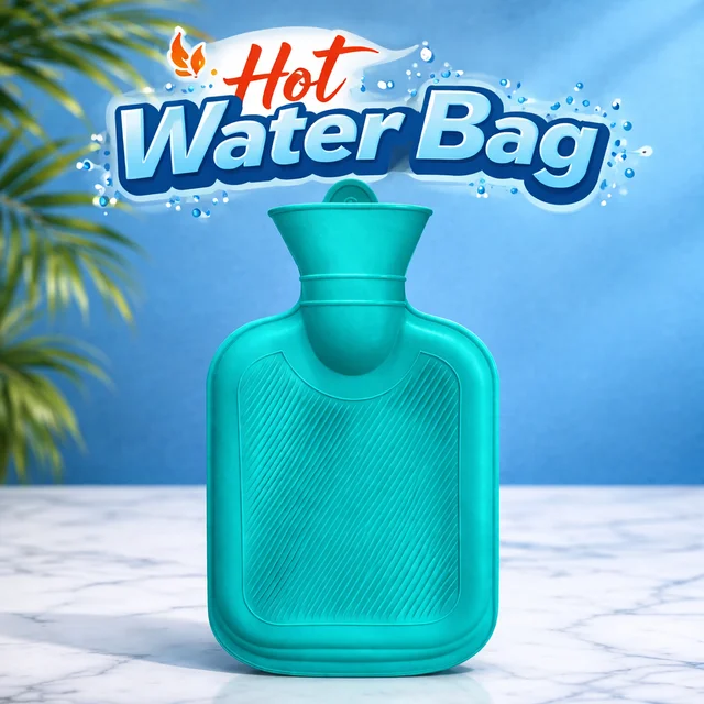 Hot Water Bag for Pain Relief 250ml (RANDOM COLOURS)| Leak-Proof Rubber Heat Bag | Multipurpose Heating Pad for Back Pain, Cramps & Muscle Relief | Durable & Reusable Hot Water Bottle