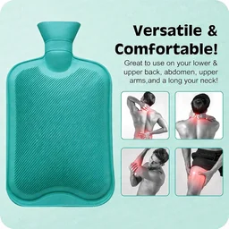Hot Water Bag for Pain Relief 250ml (RANDOM COLOURS)| Leak-Proof Rubber Heat Bag | Multipurpose Heating Pad for Back Pain, Cramps & Muscle Relief | Durable & Reusable Hot Water Bottle