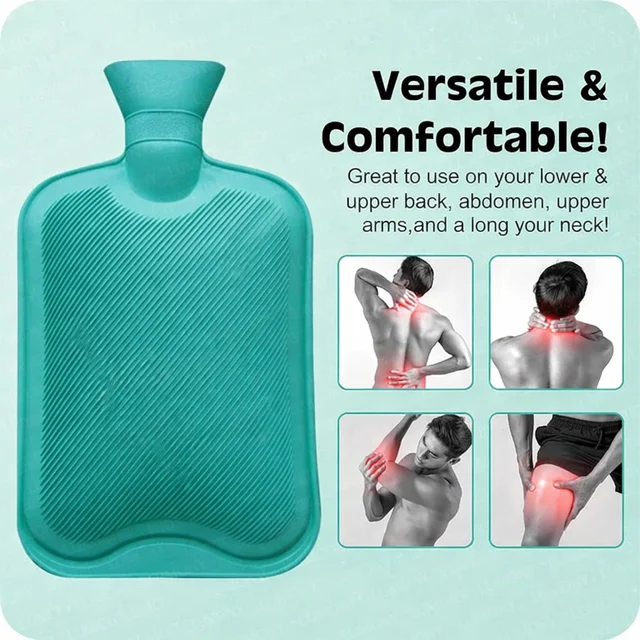 Hot Water Bag for Pain Relief 250ml (RANDOM COLOURS)| Leak-Proof Rubber Heat Bag | Multipurpose Heating Pad for Back Pain, Cramps & Muscle Relief | Durable & Reusable Hot Water Bottle