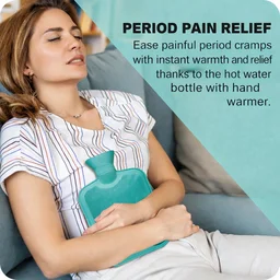 Hot Water Bag for Pain Relief 250ml (RANDOM COLOURS)| Leak-Proof Rubber Heat Bag | Multipurpose Heating Pad for Back Pain, Cramps & Muscle Relief | Durable & Reusable Hot Water Bottle