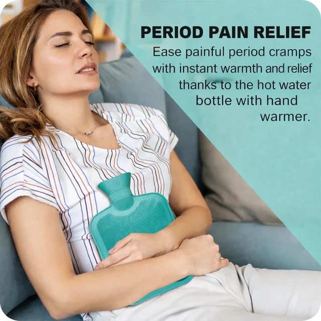 Hot Water Bag for Pain Relief 250ml (RANDOM COLOURS)| Leak-Proof Rubber Heat Bag | Multipurpose Heating Pad for Back Pain, Cramps & Muscle Relief | Durable & Reusable Hot Water Bottle