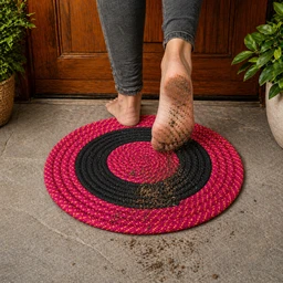 Colourful Home Decors Door Mat For Home/Office (40cm) - Random Colours