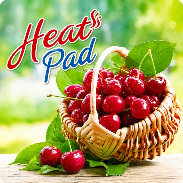 Heat Pad Multipurpose Heating Mat for Hot Pots, Bowls & Cups SIZE:-17*17 CMS| Reusable Heat Retention Pad | Portable Food Warmer Mat (Cherry Design)