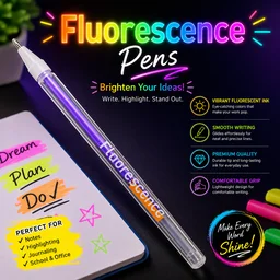 Fluorescent Gel Pen12 Colors Set – 0.8mm Fine Tip Colorful Smooth Writing Pens for School, Office, Journaling & Art (Multicolor Pack)