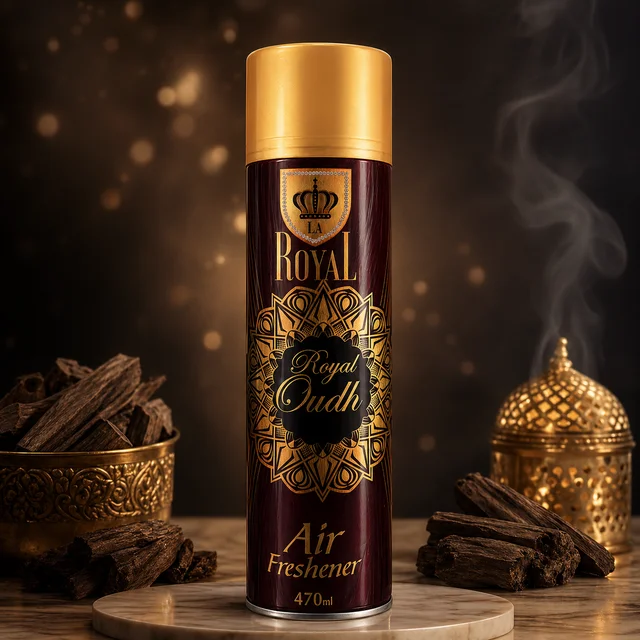 LA Royal Oudh Air Freshener Spray | Premium Long Lasting Room Freshener | Strong Oud Fragrance | Home, Office & Car Use | 470 ml
