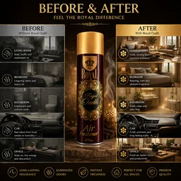 LA Royal Oudh Air Freshener Spray | Premium Long Lasting Room Freshener | Strong Oud Fragrance | Home, Office & Car Use | 470 ml