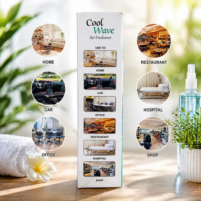Always Perfume Cool Wave Air Freshener | Natural Fragrance Spray | Long-Lasting Freshness | Ideal for Home, Office & Car | 250 ml