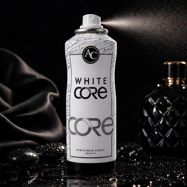 AC White Core Perfumed Spray for Men & Women, Long Lasting Body Spray, Fresh Fragrance, 200 ml