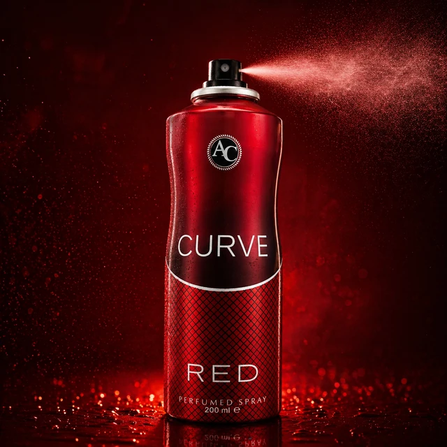 AC Curve Red Perfumed Spray for Men & Women | Long Lasting Fragrance | Body Spray Deodorant | 200 ml