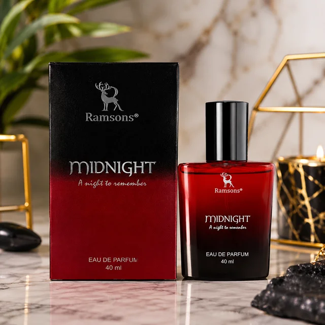 Ramsons Midnight Eau De Parfum (EDP) 40 ML, Long Lasting Premium Perfume with Rich Woody & Musky Fragrance, Daily Wear & Party Wear Luxury Scent