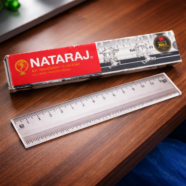 Nataraj 621 Transparent Scale (15 cm) Set Of 2