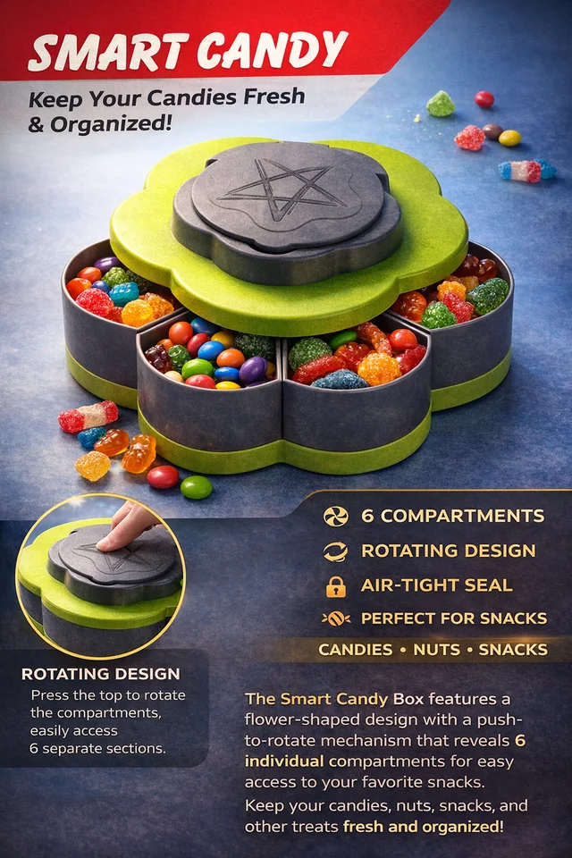 Smart Candy Box (Secret Puzzle Storage Box)