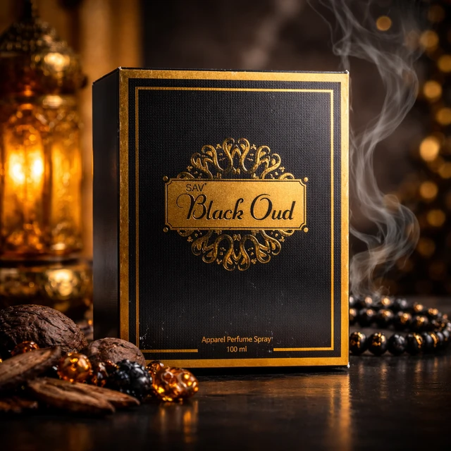 SAV Black Oud Apparel Perfume Spray 100ML