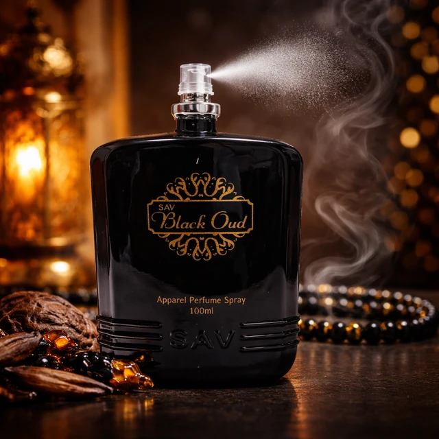 SAV Black Oud Apparel Perfume Spray 100ML