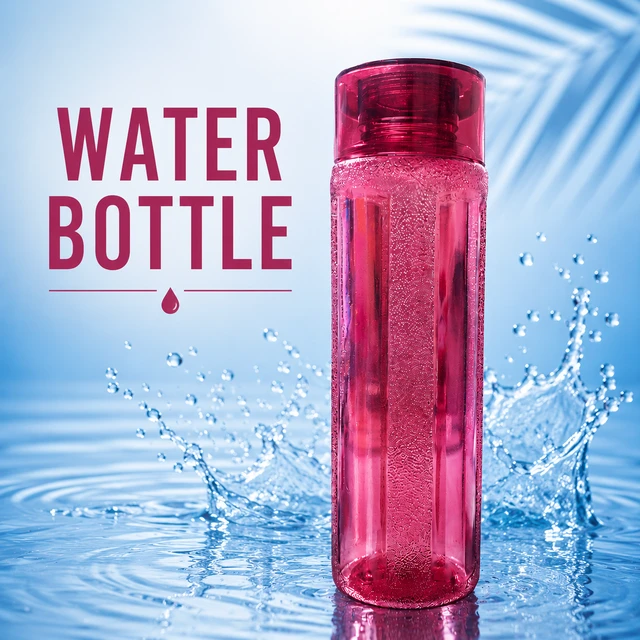 Premium Water Bottle for Gym, Office & Travel – Leakproof Reusable BPA-Free Plastic Water Bottle with Stylish Transparent Design