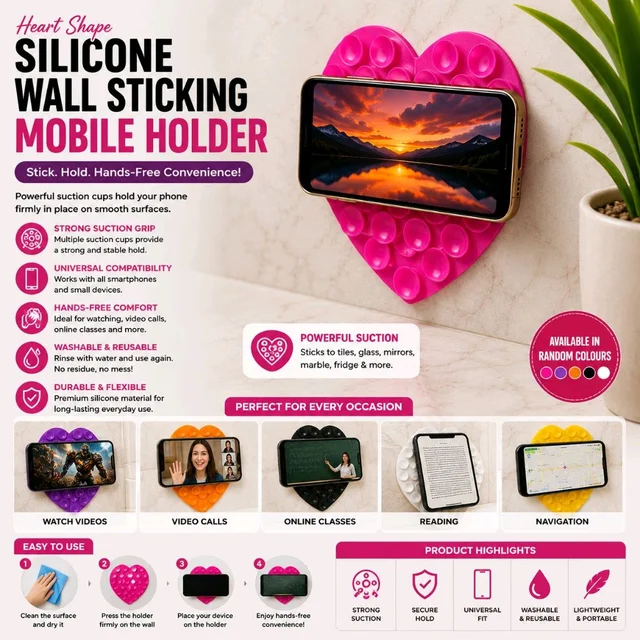Heart Shape Mobile Holder