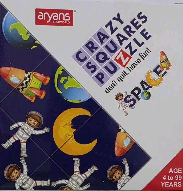 Aryans Eduworld Crazy Squares Puzzle Animals Game for Kids & Adults | Brain Teaser IQ Puzzle Board Game | Educational Learning Toy for Boys & Girls Age 4+ | Fun Family Puzzle Game