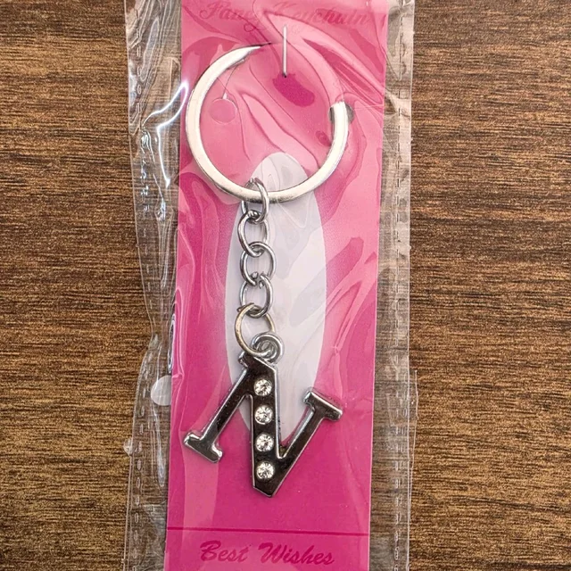 Keychain Capital Letter N