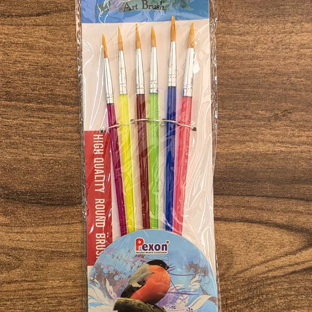 Pexon High Quality Round Brush 6 Pieces