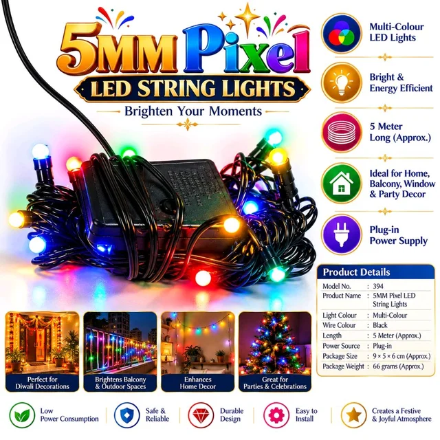 MZ 5MM Pixel 394 Decorative Lighting 5 Meter Long