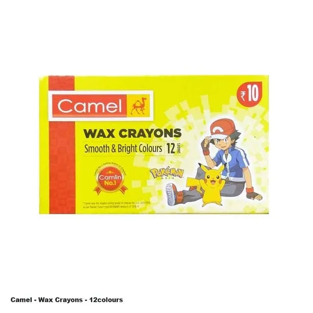 Camel Wax Crayons (12 Shades)