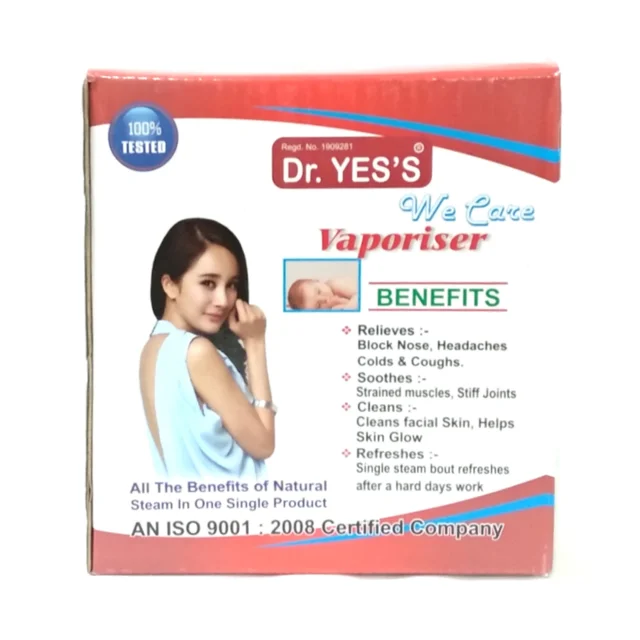 Dr. Yes's 4 way Vaporizer Steamer with Nozzle Inhaler for Facial Sauna, Nose, Cough Steamer - 0