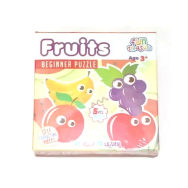 Fun Treasure Beginner Puzzle - Fruits For Age 3+ - 0