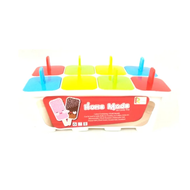 Home Made Ice Candy Tray - 8 Pcs Cubes