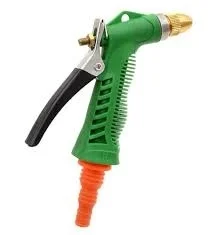 Highline Lever Spray Nozzle for Hose Pipe | Adjustable Water Spray Gun with Metal Body & Brass Tip | Handheld Garden Sprayer for Gardening, Car Wash, Floor Cleaning & Household Use