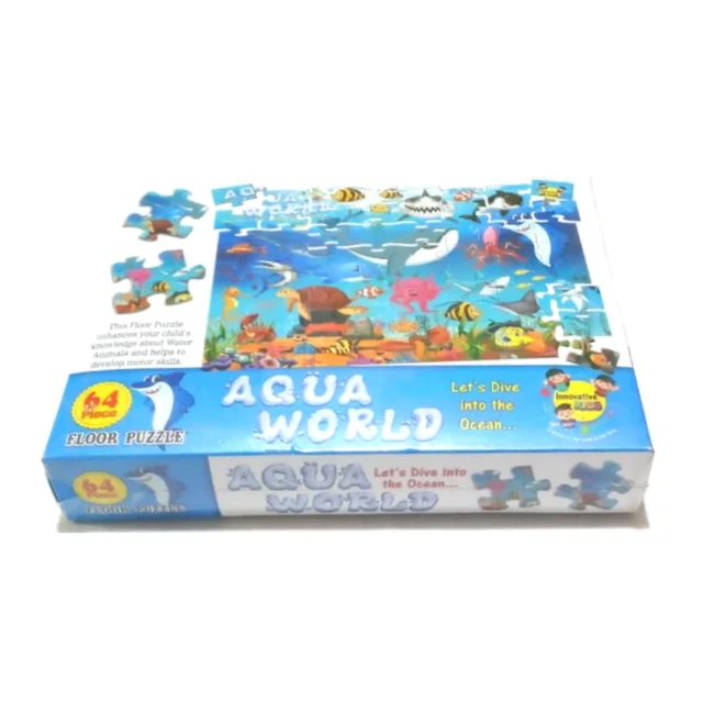 Innovative Kids Aqua World 64 Piece Floor Puzzle - Let's Drive Into The Ocean