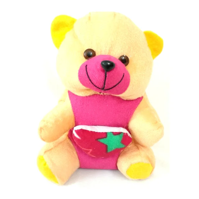 Lovable/Huggable Teddy Bear Soft Toy - 8.5 Inch - Random Colour