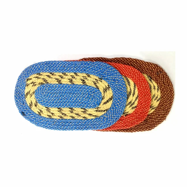 Oval Shaped Door Mat For Home/Office (57cmx29cm) - Random Colours - 1 Piece - 0
