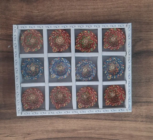 Soul Handicrafted Diyas Pack Of 12