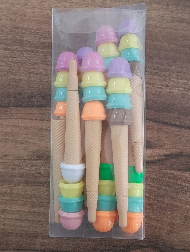 Cone Ice Cream Shape Blue Piece-1