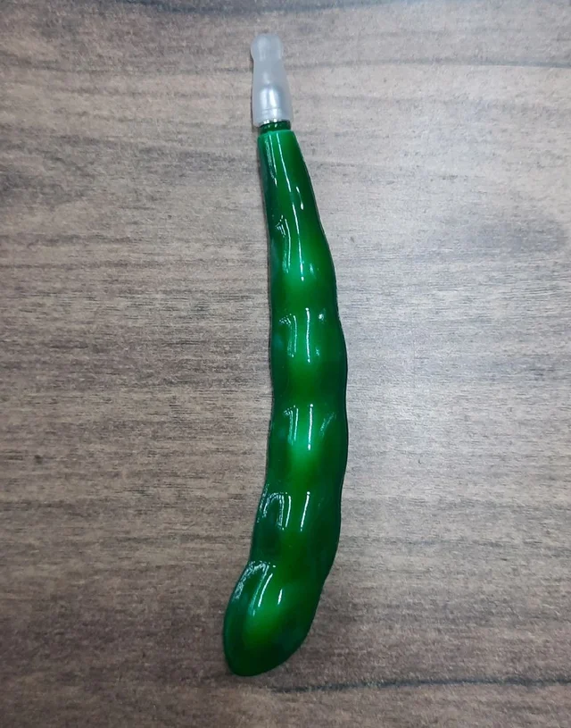 Green Bean Shaped Magnetic Pen