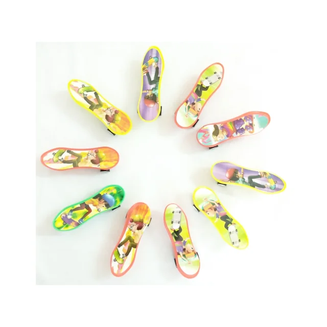 Scooter 10pcs Mini Fingerboard Finger Skateboard Toy For Kids Gift - Random Colour - 0