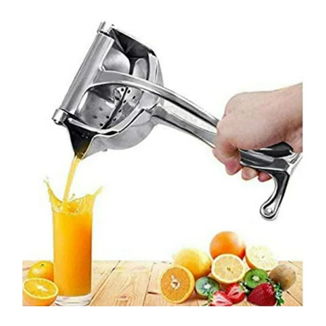 Single Fruit Press Juice Squeezer, Aluminum Lime Hand Squeezer, Trendy Manual Vegetable and Fruit Juicer - 0