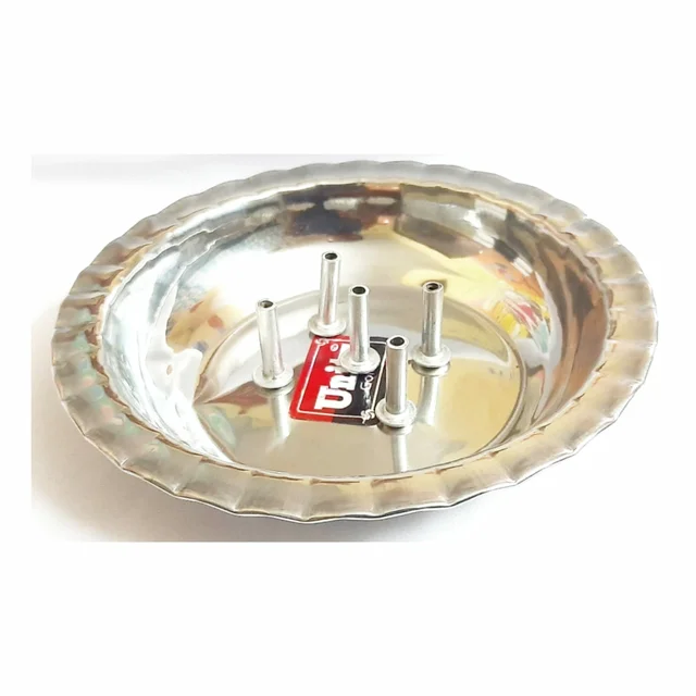 Stainless steel Agarbatti Stand With 5 Sticks Holders - 13cm