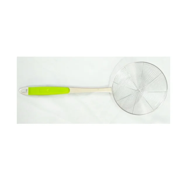 Standard Stainless steel Deep Fry Strainer with Handle for perfect oil Extraction, 16 cm - 1 Piece