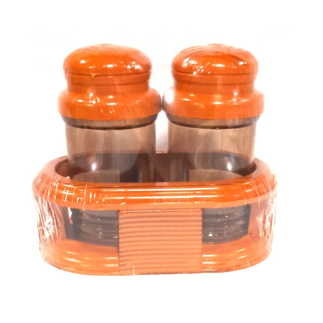 Swad Plastic Wood Finish Salt and Pepper Shakers Sprinkler Dispenser - 0