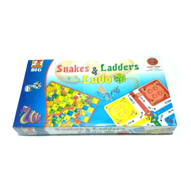 Yash Toys 2 In 1 Big Snake & Ladders, Ludo Board Game For 5+ years Kids - 0