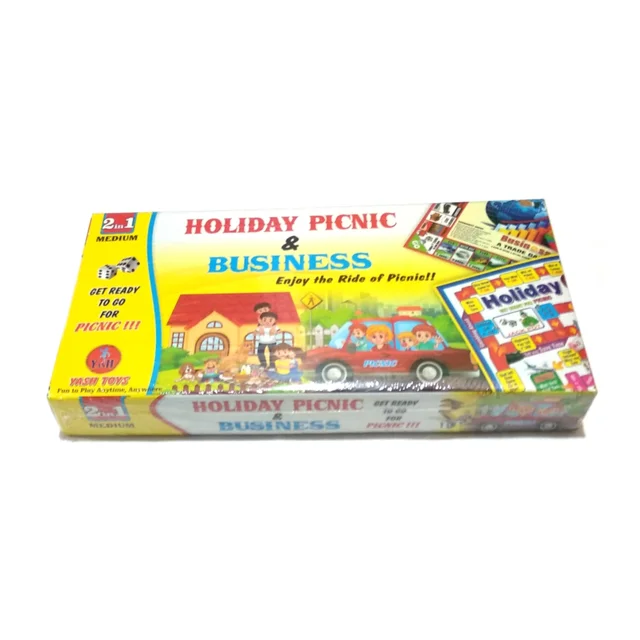 Yash Toys 2 In 1 Medium Holiday Picnic & Business Board Game For 5+ years Kids