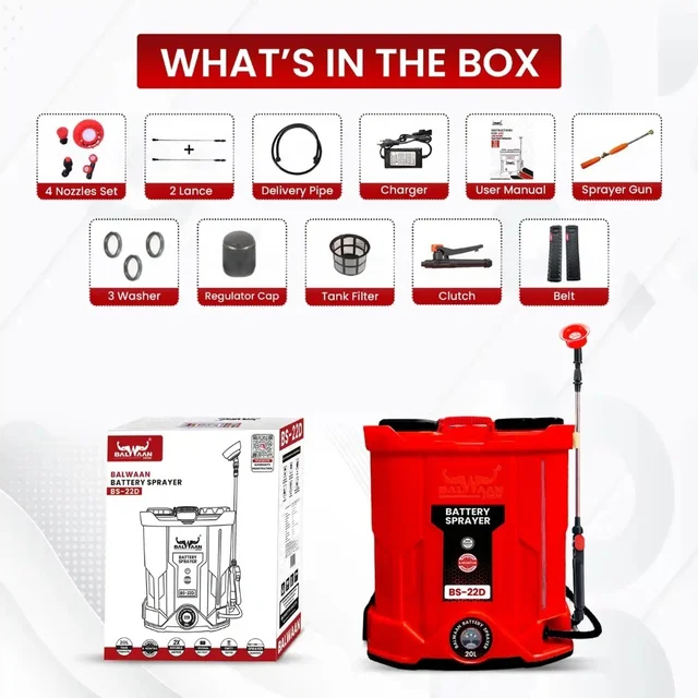 Balwaan Double Motor Battery Sprayer BS-22D