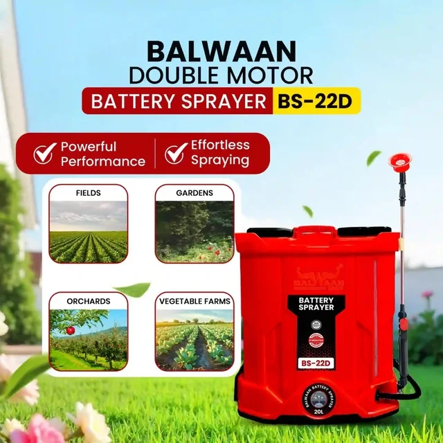 Balwaan Double Motor Battery Sprayer BS-22D