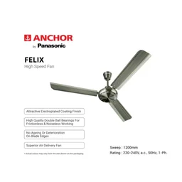 Anchor By Panasonic Anchor Felix 1200MM Ceiling Fan - Antique Brass