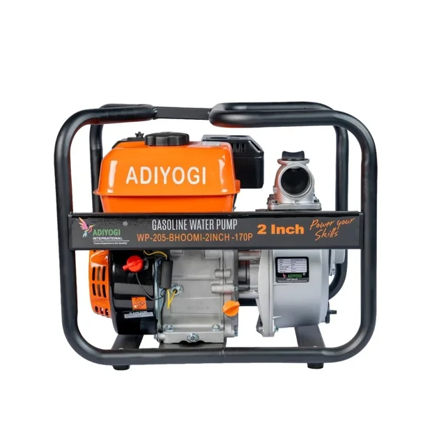 Adiyogi Bhoomi 2" Inch Water Pump|212CC 6.5HP Heavy Duty Petrol Engine