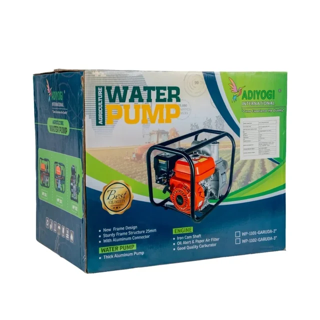 Adiyogi Garuda 2" inch water pump|6.5HP 212 CC Engine